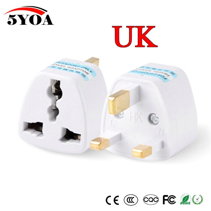 Universal Travel Power Adapter Eu EURO AU ons UK Adapter Converter 3 Pin Stekker Adapter Connector