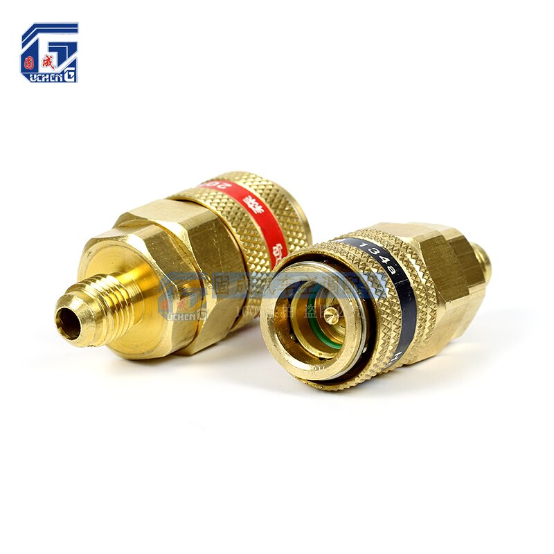 Adattatori Per Connettori Rapidi R1234YF A R134A Alta Bassa Aria Condizionata Per Auto Refrigerante~p144501439