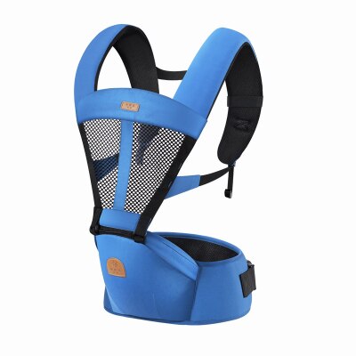 ! ergonominen kantoreppu lantioistuin monitoimivauvan rintareppu 4 vuodenajan kantolaukku: Taivaansininen