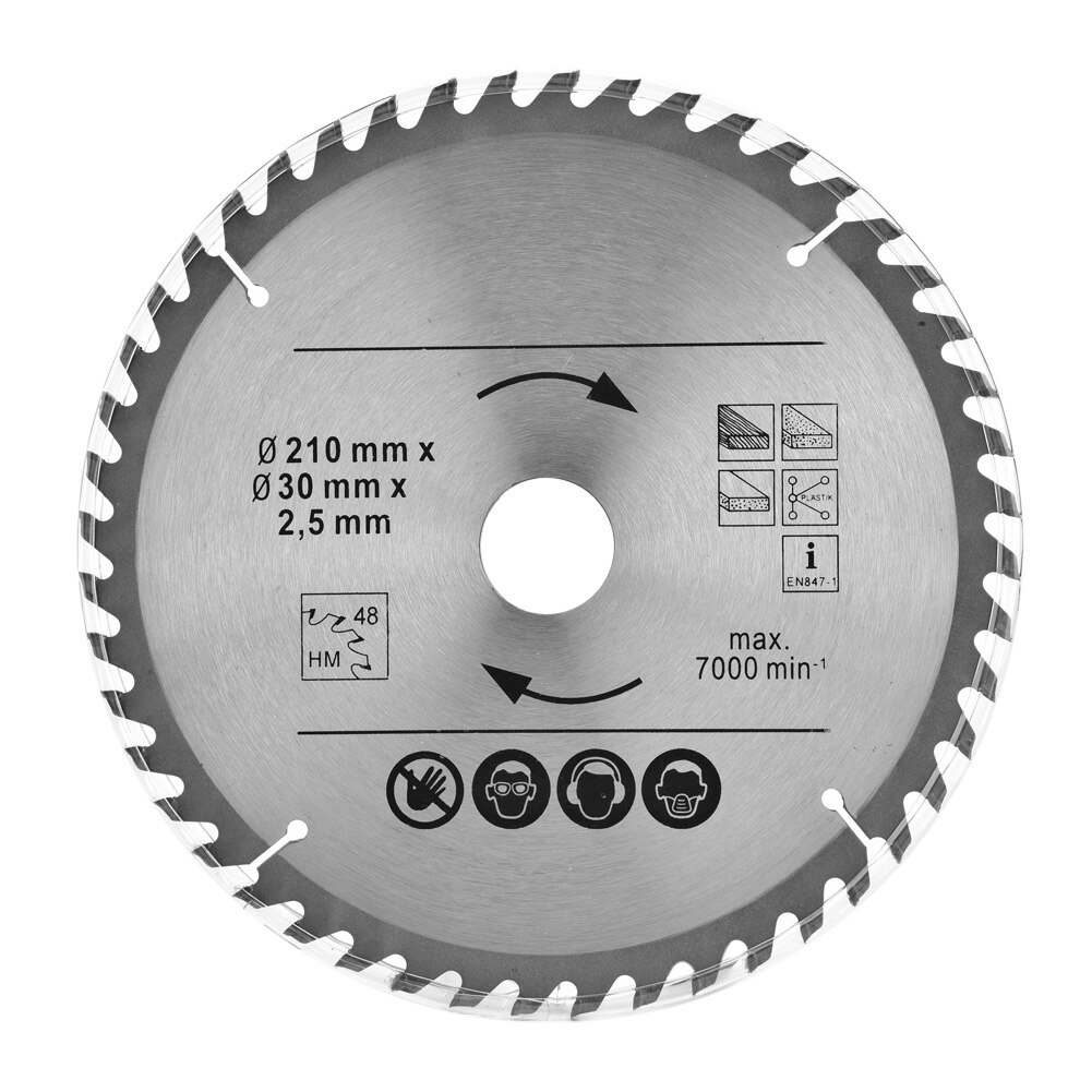 Circular Saw Blade 210mm 24, 48T, 60T TCT Saw Disc Blade 30mm Bore For Wood Plastic Acrylic Woodworking Saw Blade Cutting Disc
