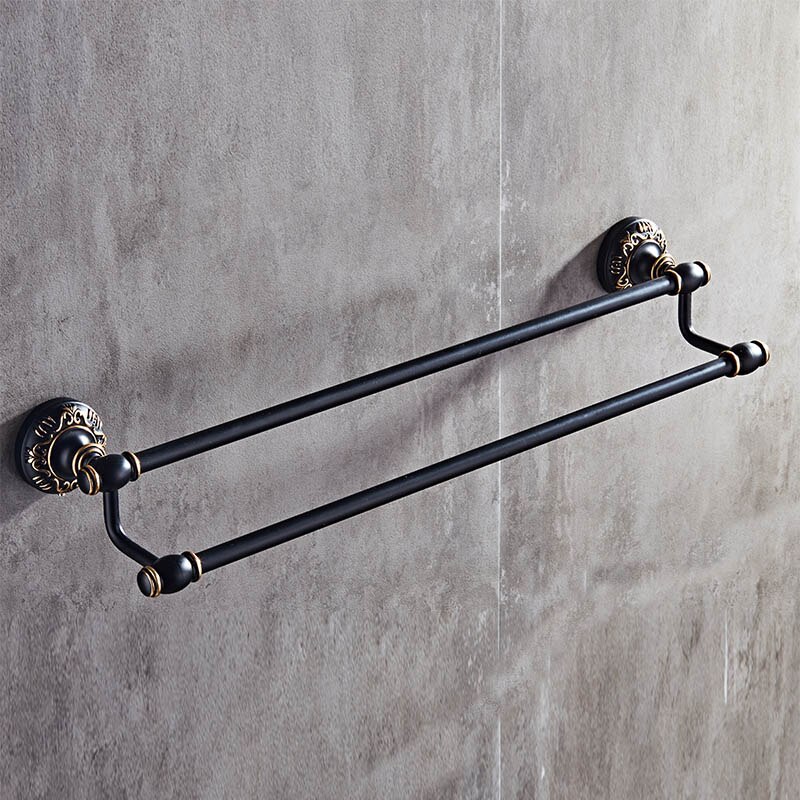 Antiek/Zwart/W Handdoek Bars Badkamer Wall Mounted Handdoek Staaf Houder en Retail Badkamer Accessoire