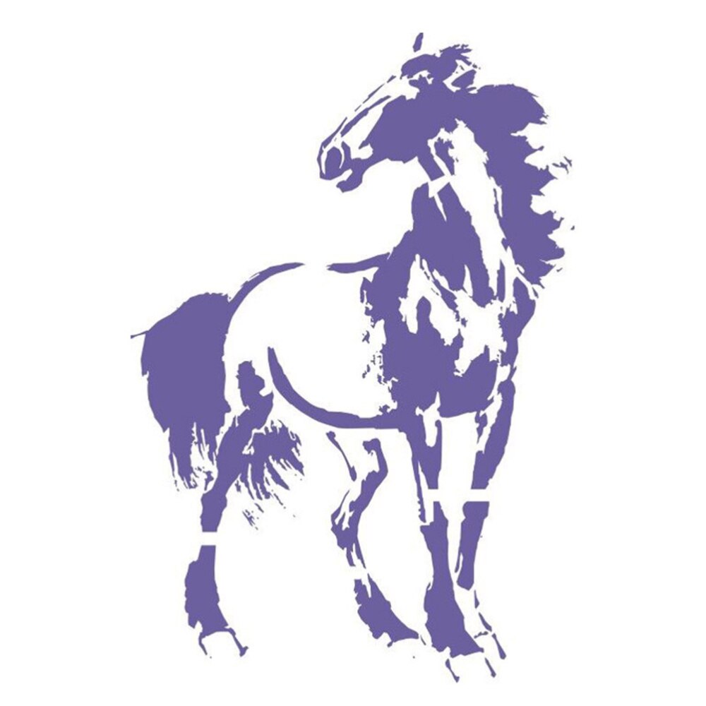 5pcs Novel Decorative Durable Decorative Painting Stencils Horse Pattern Friends Family
