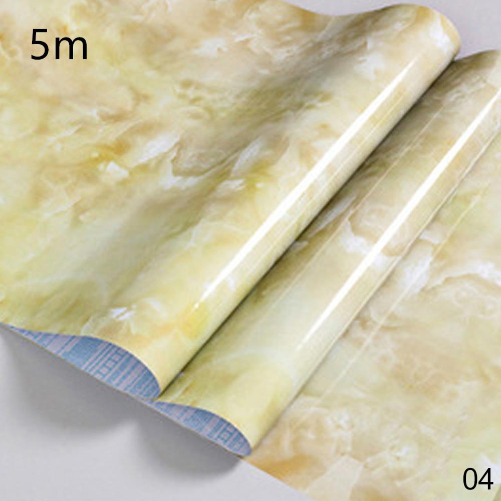 3m og 5m/ ruller selvklæbende marmor vinyl anti lampe sort tapet møbler dekorative vandtætte køkken backsplash klistermærker: 04 5m