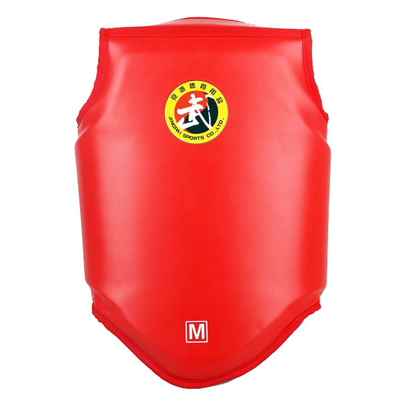 Mma bröstskydd sanda brottning rygg stöd kropp redskap kick boxning olycka manliga sparring slåss röda svarta bröstvakter: Röd / L