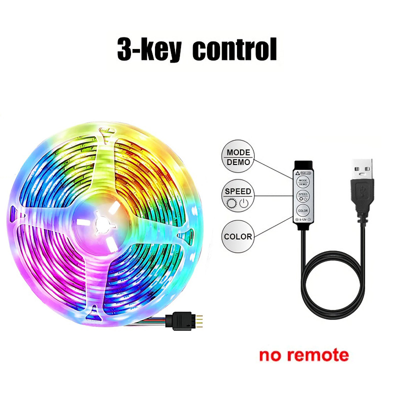 USB 1-30M LED Light Strip RGB 5050 Bluetooth APP Control Luces Led Color Change Lighting Music Sync for Party PC Living Room: Blue / 7 m