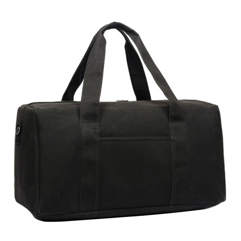 Torby na ramię męskie torby podróżne o dużej pojemności płótno podróżne nowe torby na siłownię duże torba z rączkami o dużej pojemności wodoodporny czas wolny: czarny duży