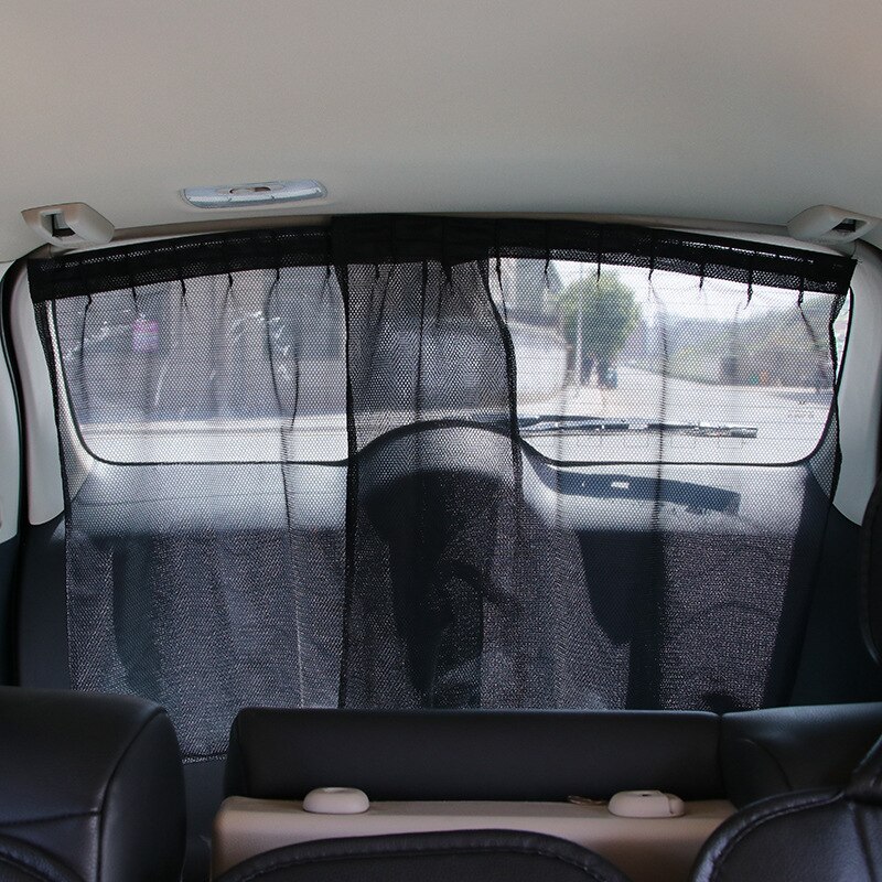 General Rear Window Sunshade Rail Car Sun Block Car Rear Block: Black A