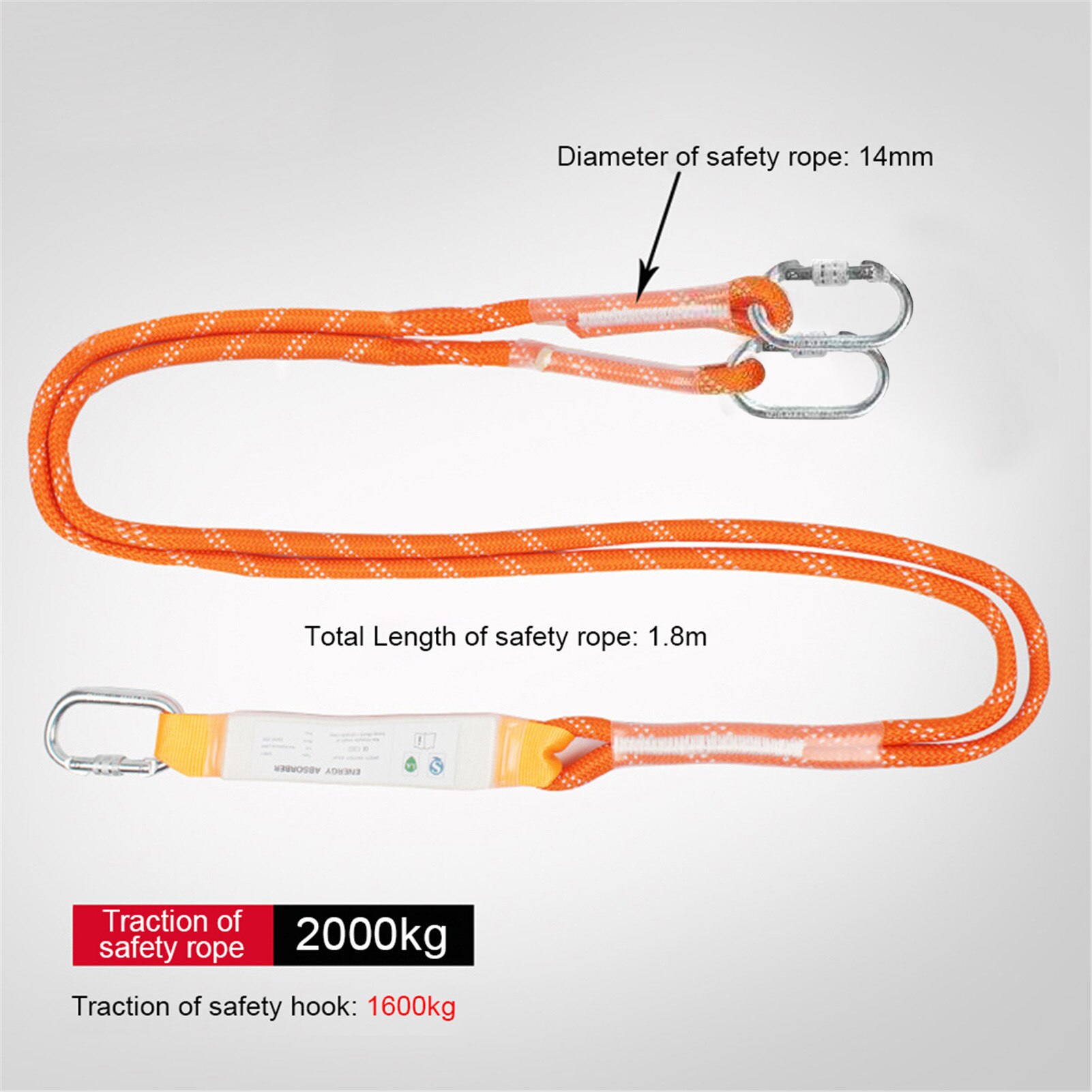 Full Body Hardheid Veiligheidsgordel Redding Werkplek Veiligheid Items Seat Belt Verzekering Outdoor Bouw Te Voorkomen Vallen