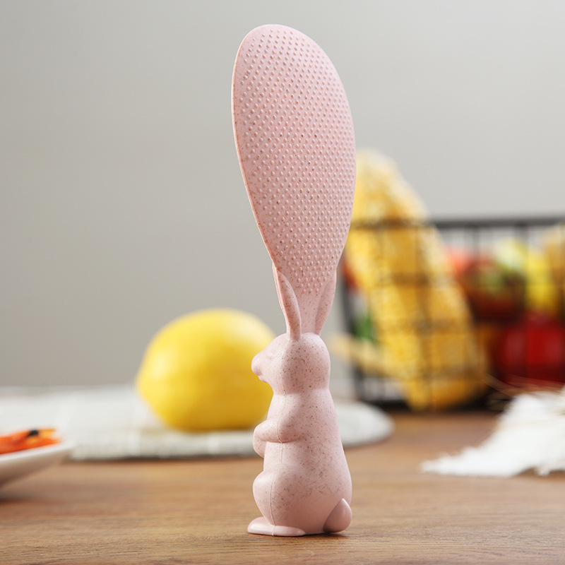 Wheat Straw Rice Spoon Non-stick Rice Can Stand En... – Grandado