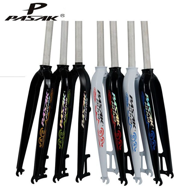 PASAK-horquilla rígida de aluminio para bicicleta de montaña, horquilla de 26 ", 27,5" y 29 "para bici de carretera P32, freno de disco de modelar