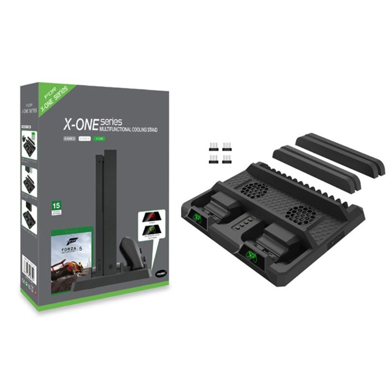 Oplaadstation met koelventilator, oplaadstandaard voor dubbele controller voor xbox one/x/s  r91a