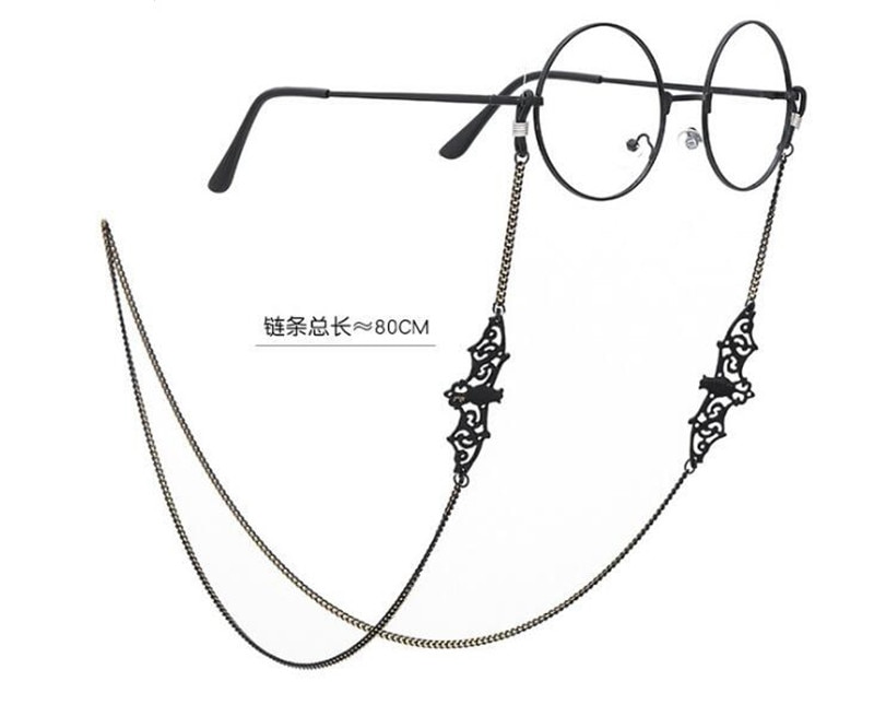 Lolita punk bat pendants glasses girl chain cos harajuku glasses D030