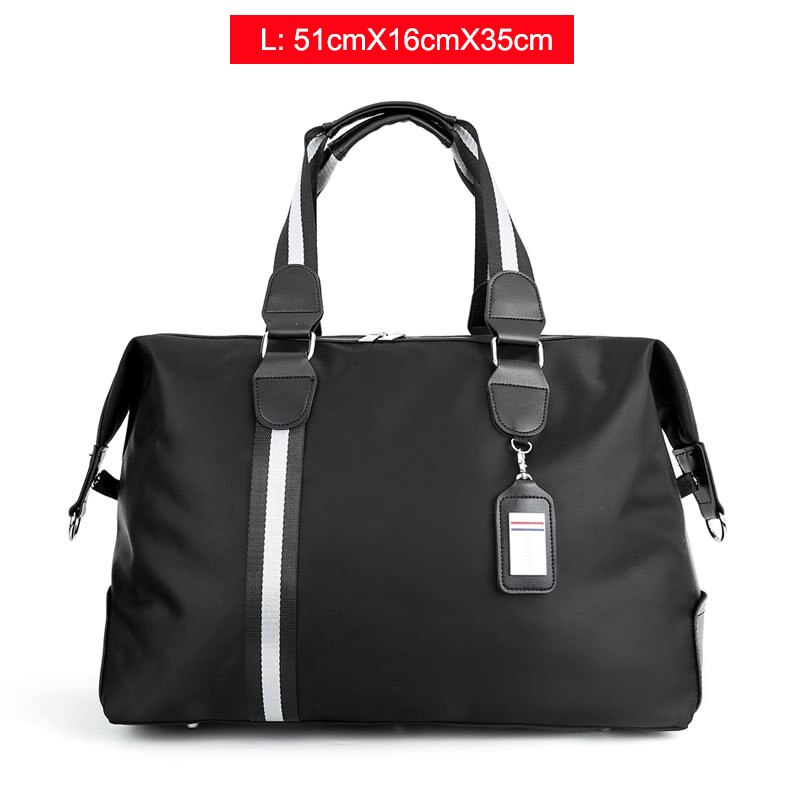 Multifunktions Männer Reise Handtasche -Geschäft Tasche lässig Aktentasche Duffle Taschen Paket Umhängetaschen Für Weibliche Laptop Tote: Schwarz L