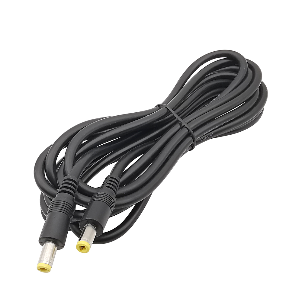 Conector de Cable de alimentación DC 12V, 5,5x2,5mm, macho a 5,5x2,5mm, Cable de extensión, adaptador CCTV, 0,3 M, 0,5 M, 1M, 1,5 M, 3M: Marfíl
