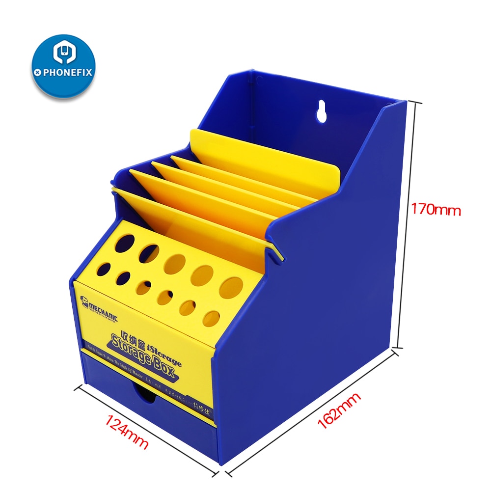 Mechanic iStorage Desktop Storage Office Desktop Helper Maintenance Accessories Rack Screwdriver Tweezers Tool Box