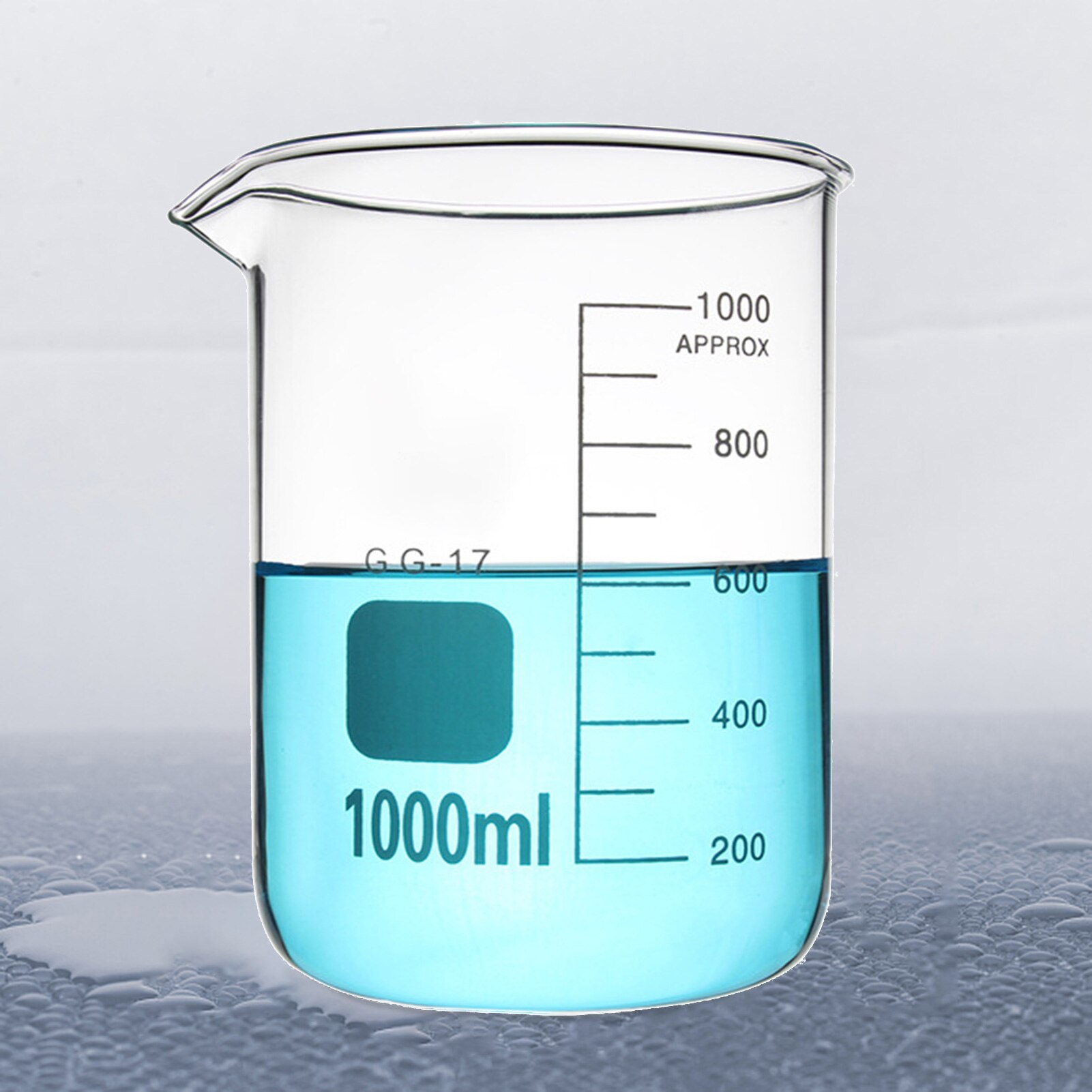 CAPACITY 50ml-3000ml low form glass beaker thickened Transparent Heat Resistant Glass Beaker Scale Thicken Measuring Cup for Lab