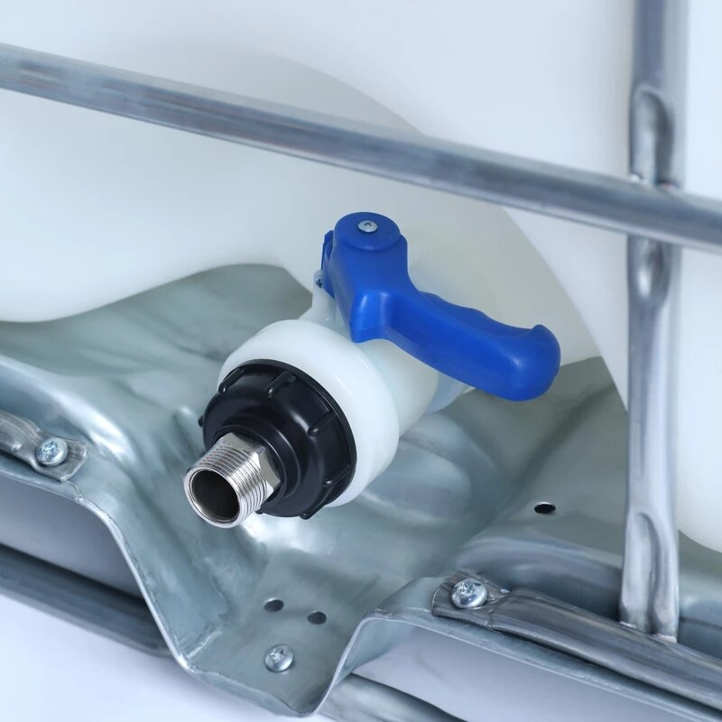 1000L IBC Tank Adapter S60*6 to 25mm Fine Thread 304 Stainless Steel Garden Hose Connector Irrigation tool