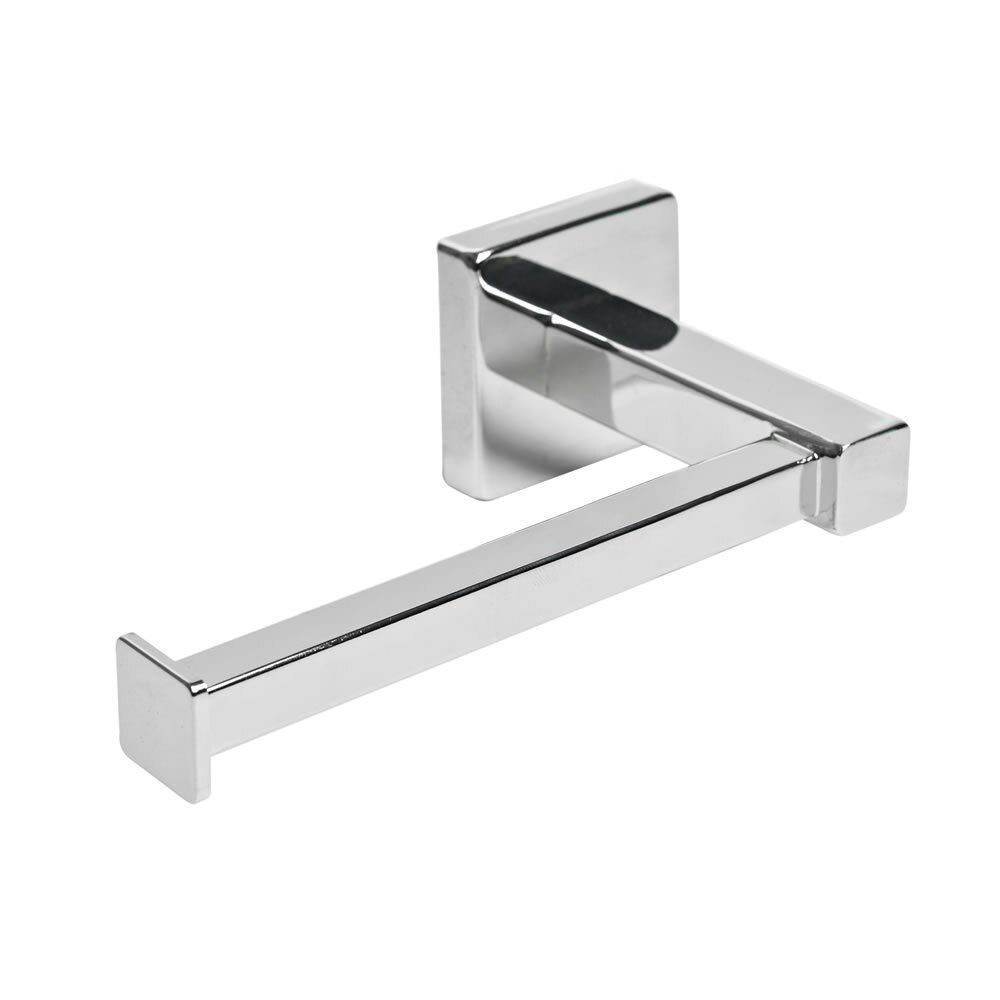 Chrome Square Bathroom Toilet Roll Holder. Wall Mounted Toilet Roll