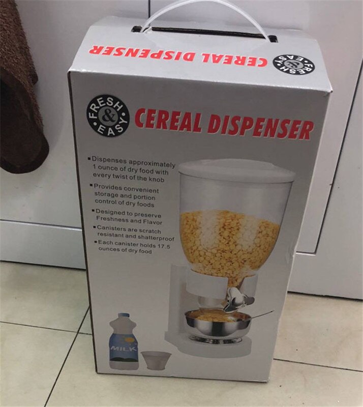 Doppel-geleitet getreide maschine getreide Fass lebensmittel dosen Hause täglichen doppel-tasse getreide Separator: Weiß Single