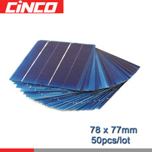 50pcs 78x77mm DIY Solar Battery Charger Painel Zonnepaneel DIY Zonnecellen Polykristallijne Fotovoltaïsche Module