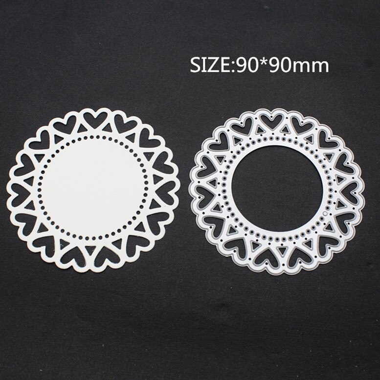 6 style Multi Layered Floral Frame Dies Cut Flower Metal Cutting Dies Stamp for Scrapbooking diy Embossing Paper Card making: 05