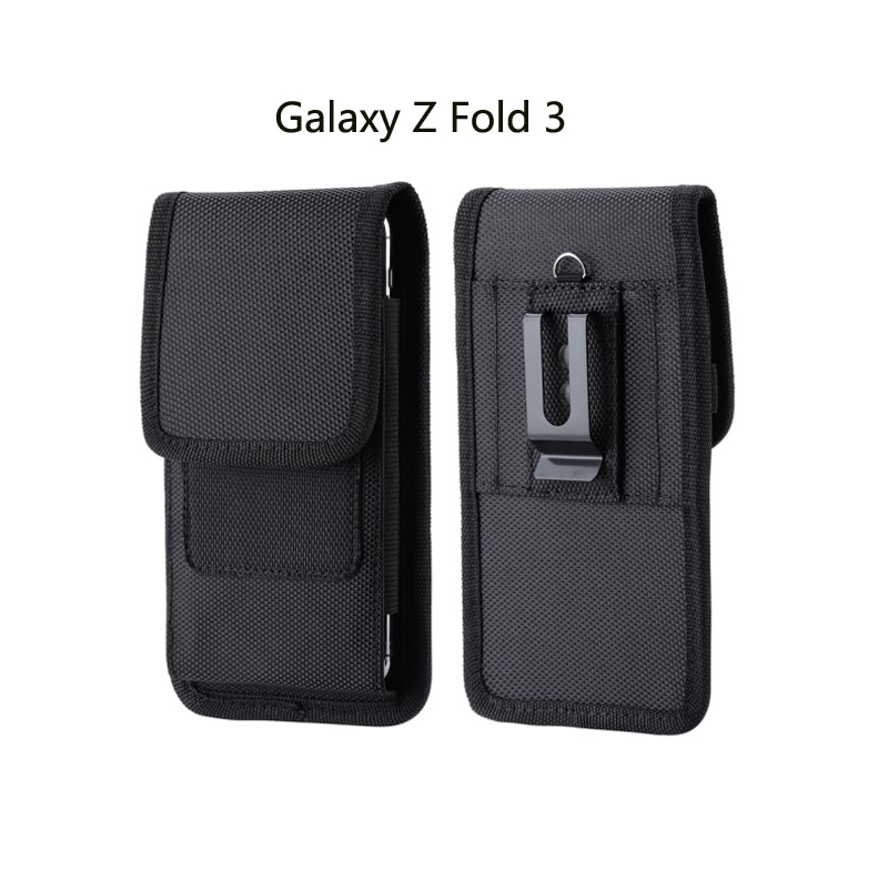 For Samsung Galaxy Z Fold 3 Pouch Belt Clip Holster Phone Case For Galaxy Z Flip 3 Motorola Razr 5G Oxford Cloth Waist Bag Cover