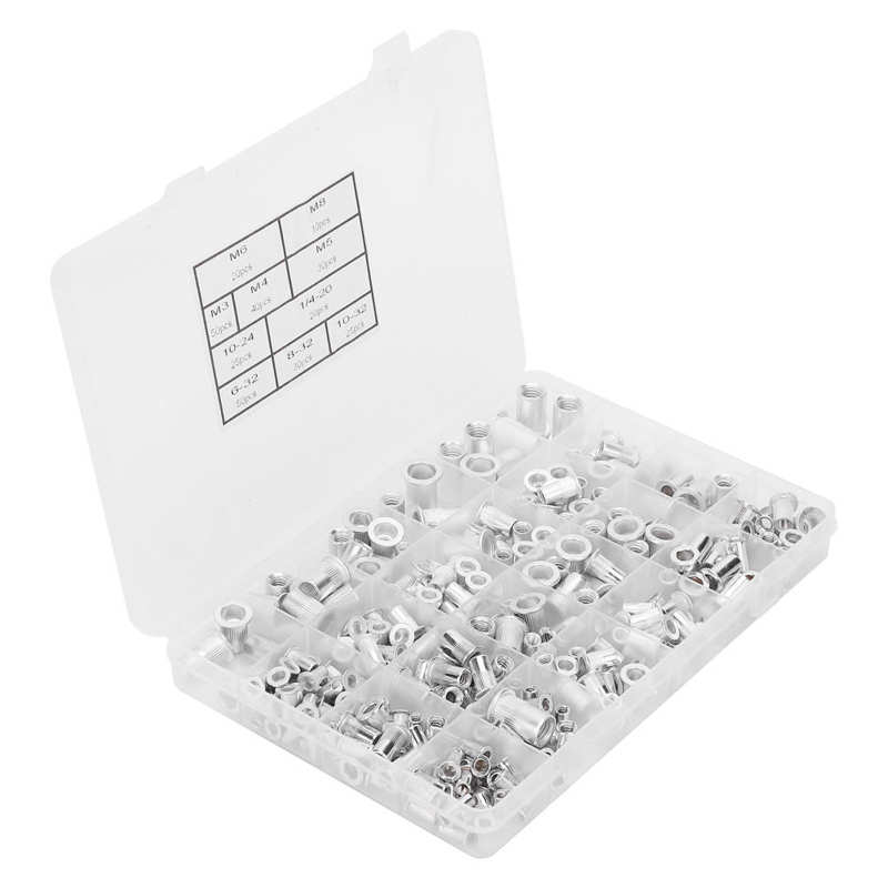 Schroefdraadbussen metrische schroefdraadbussen / doos aluminium klinkmoer 6 - 32/ 8 - 32/ 10 - 24/ 10 - 2 - 32/ 1/4 - 20/ m3/ m4/