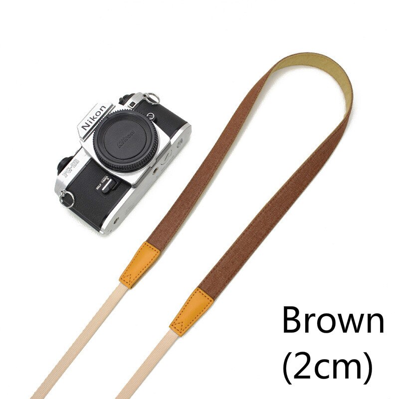 BEIYANG Quick Carry Speed 3-layer Camera Strap Soft Shoulder Sling Belt Neck Strap for Camera DSLR: Brown-(2cm)