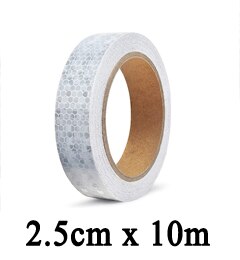 white Reflective Material Tape Sticker Safety Warning Tape Reflective Film Car Stickers: Orange