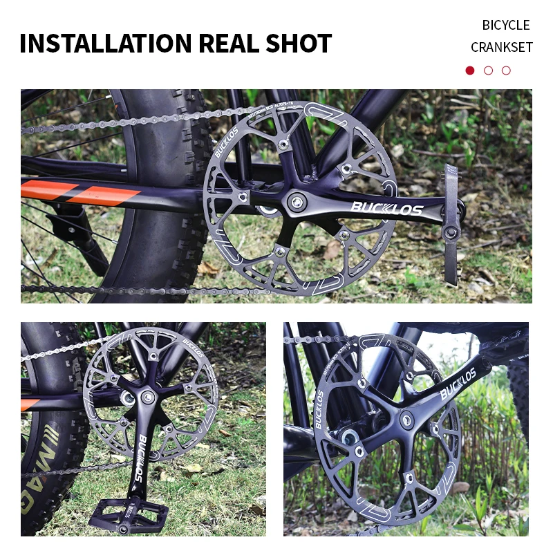 BUCKLOS 130BCD Kettingblad 45T 47T 53T 56T 58T Vouwfiets Kettingwiel Aluminium 7075-T6 Fiets Kettingblad Ultralight Fiets Deel