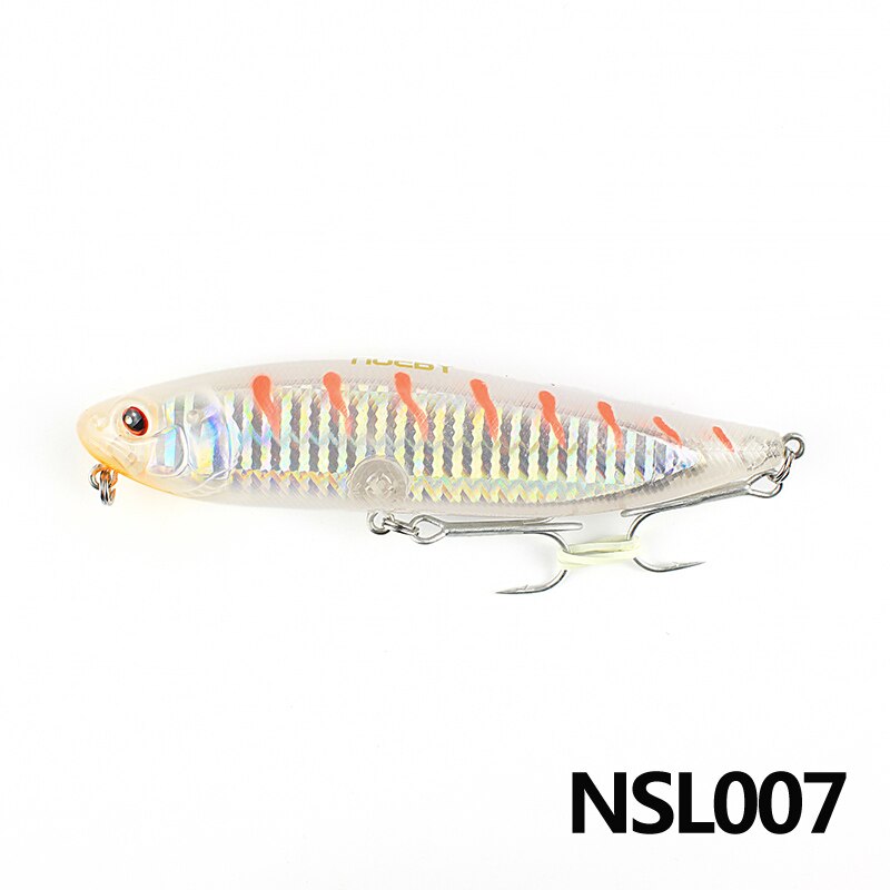NOEBY 1 pièces Leurre De Pêche 115mm/25g D'eau Crayon Leurre Dur Peche Souple Gros Dur Bionic Appâts Leurres VMC Crochets Aigus: NSL007
