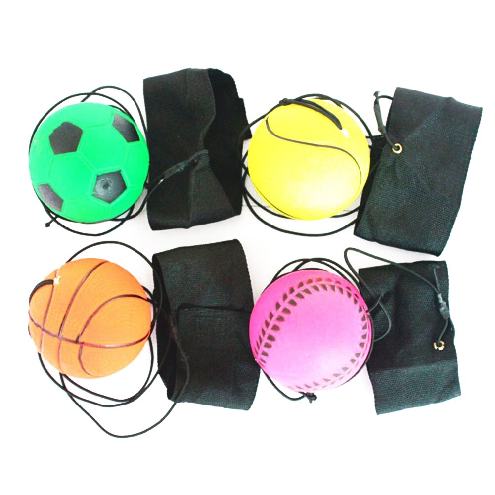 Hoppende armbånd gummibold elastisk snoet rebound finger træning sport legetøj håndled træning hånd finger stivhed lettelse