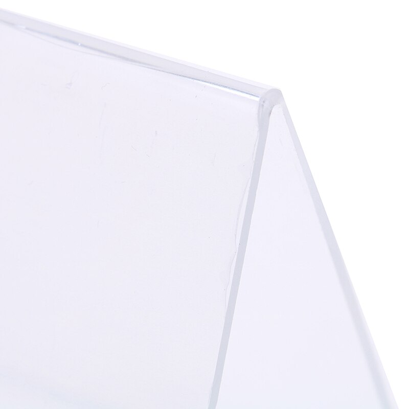 Multi Size Acrylic V Shape Office Desktop Sign Display Price Name Business Card Label Nameplate Table Number Holder Stand