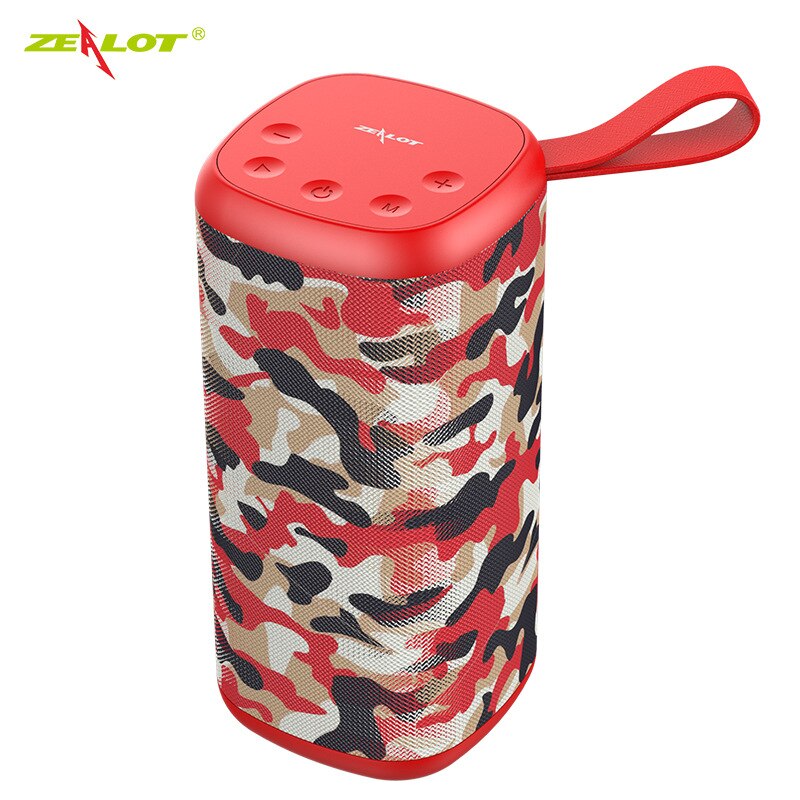 S35 Wasserdichte Drahtlose Bluetooth Lautsprecher Im Freien Tragbare Karte Subwoofer Tragbare Mini Ton: Red camouflage