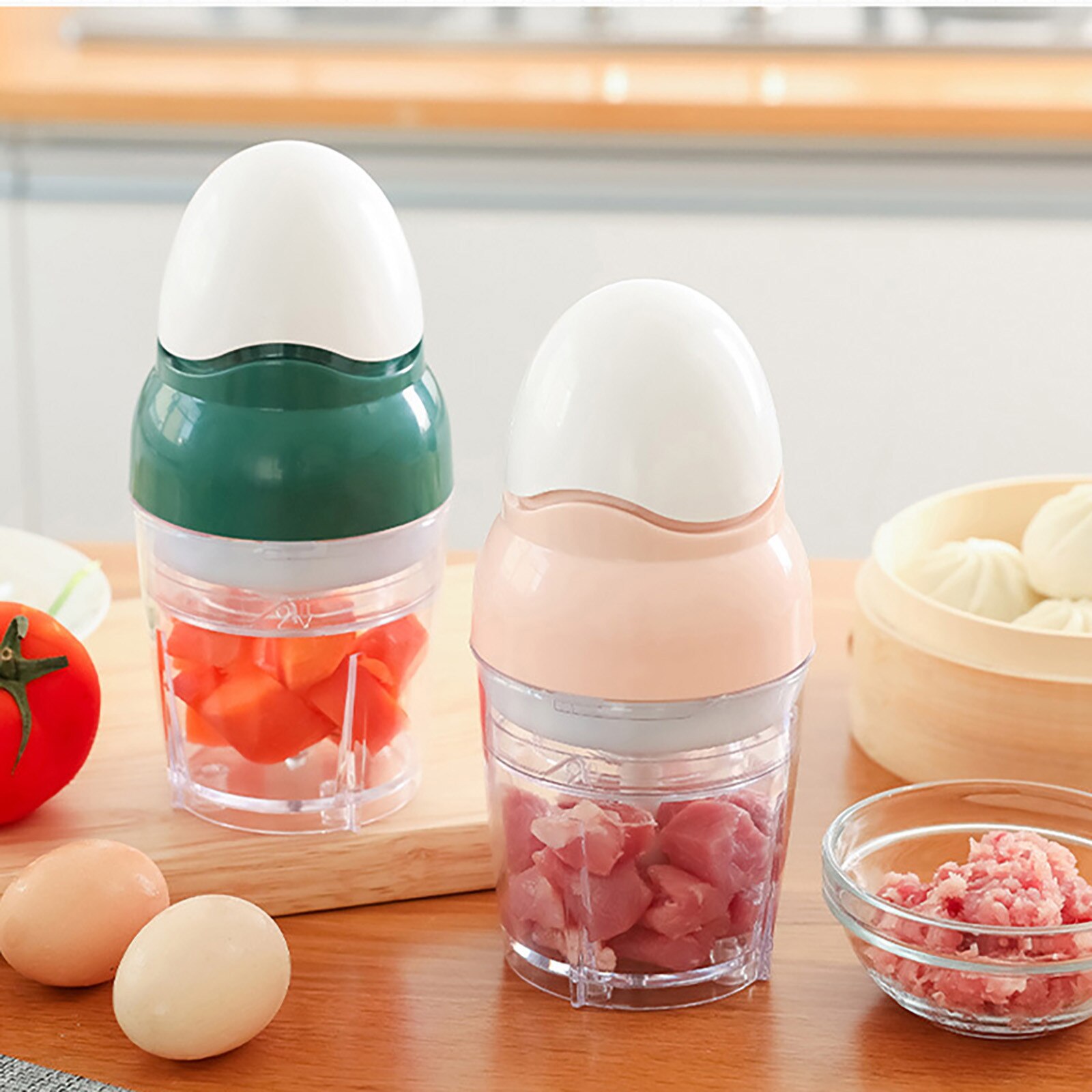 Mini Portable Food Chopper Electric Fruit Vegetable Onio Garlic Cutter Food Speedy Chopper Powered by USB rechargeable
