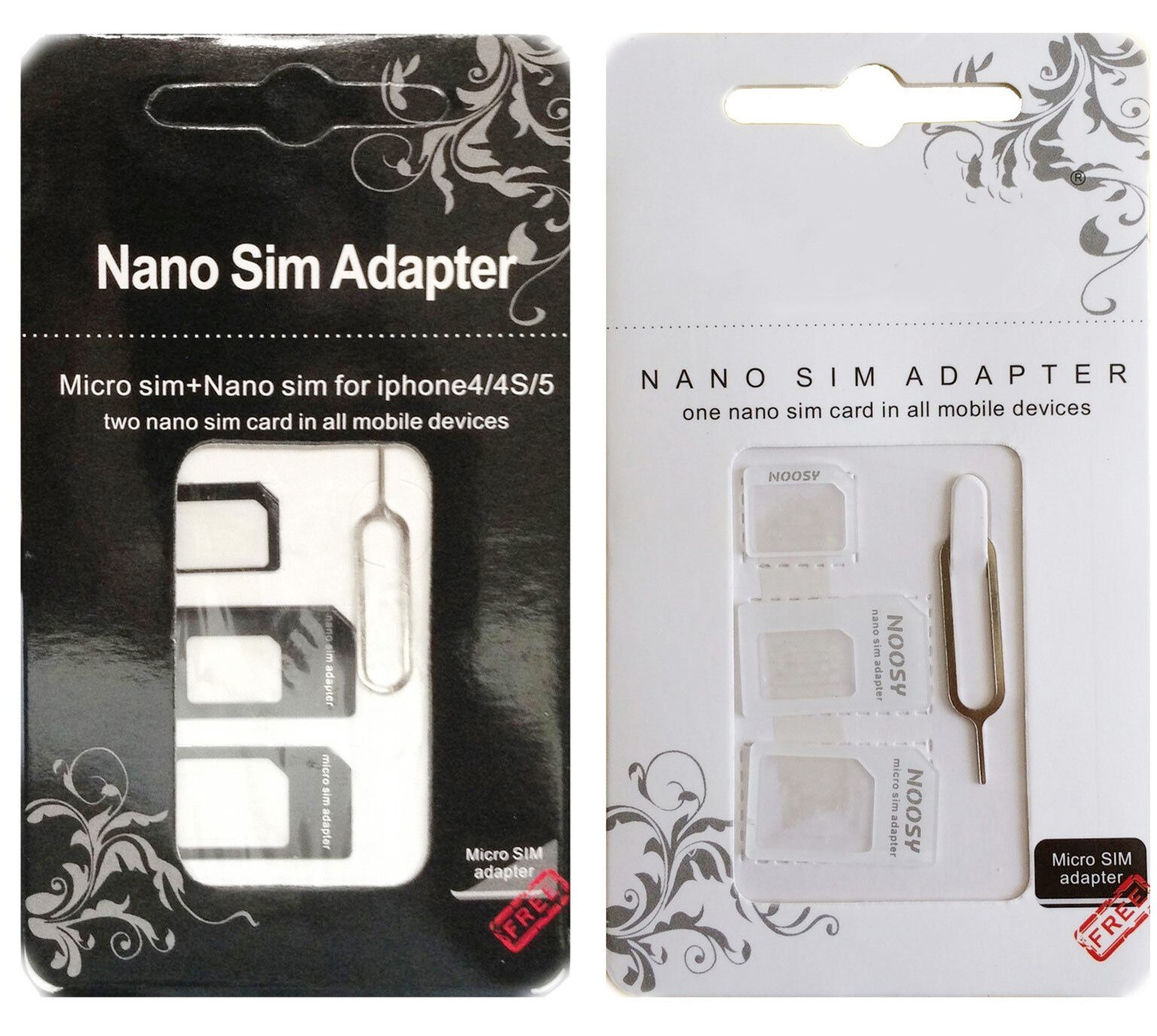 Simkaartadapter 3 in micro simkaartadapter met uitwerppinsleutel retailverpakking voor 1 5/5s/6/6s/  80 70