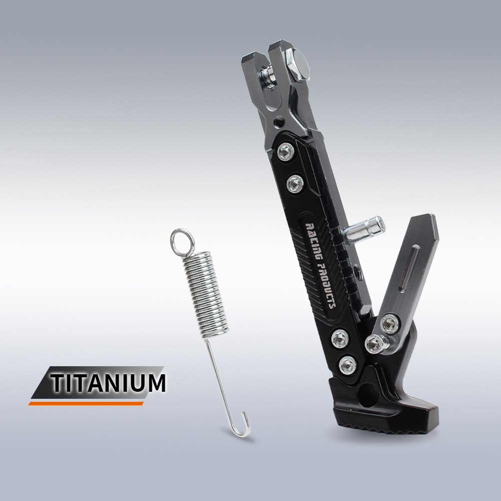 Podpórka motocyklowa parking kopnięcie podstawka Wspornik Stopka Boczna Podpórka Uchwyt na kulę brud rower Motocykl Uniwersalny statyw ze stopu: khaki