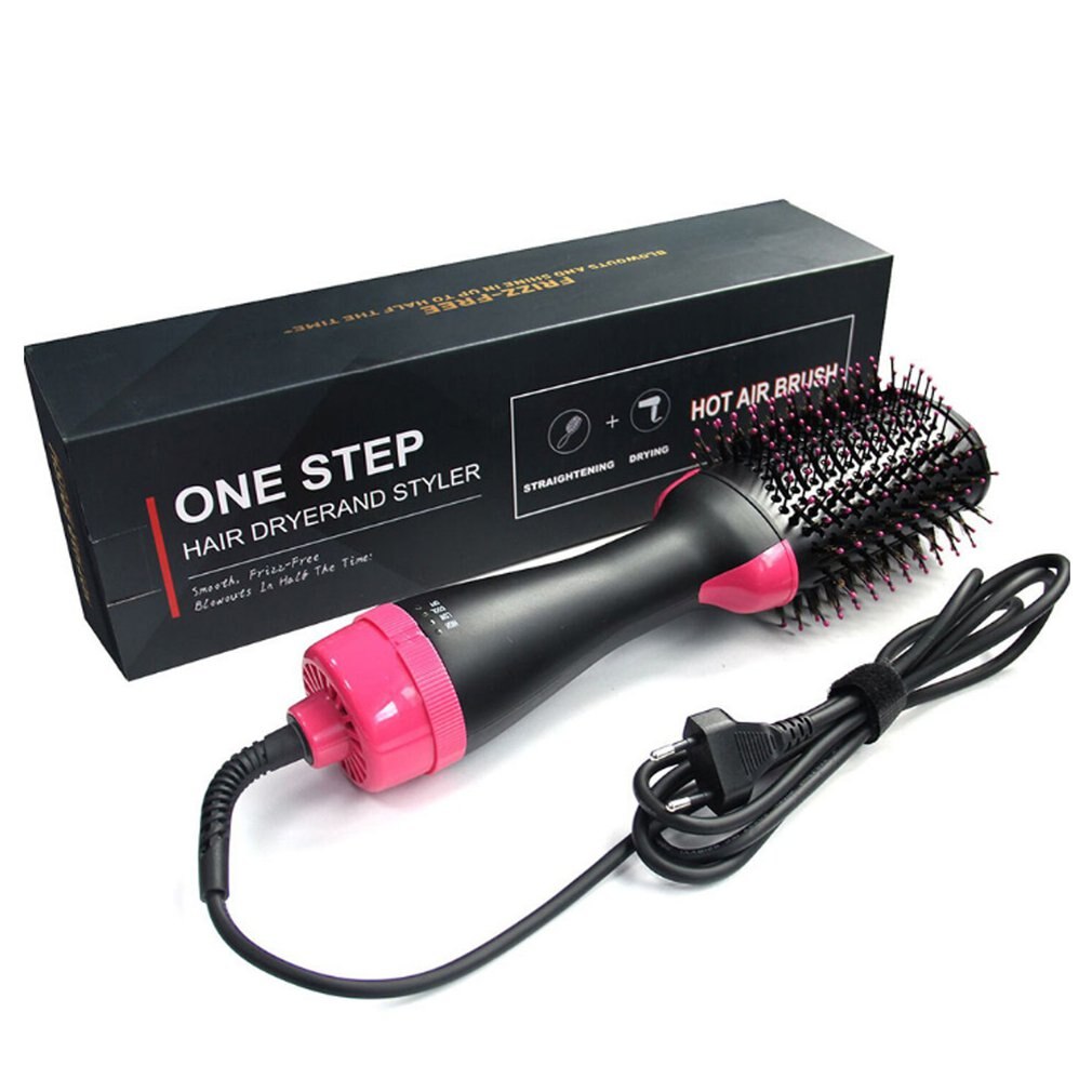 Sèche-cheveux peigne multifonctionnel infrarouge négatif Ion Air peigne cheveux raides Curling peigne directe