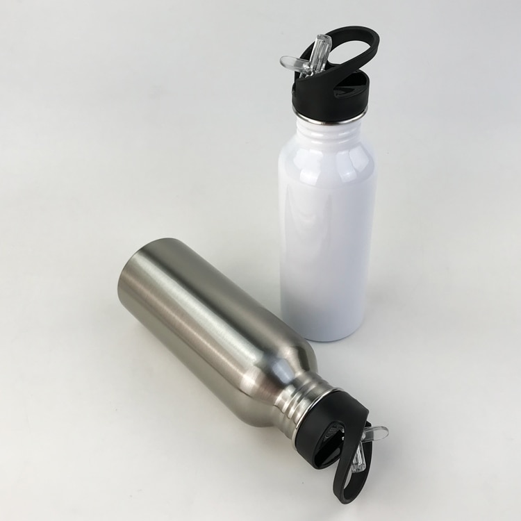 Blank sublimering 600ml termos flaskkopp överföringstryckning med sublimeringsbläck diy överföring värmepress tryckmaskin