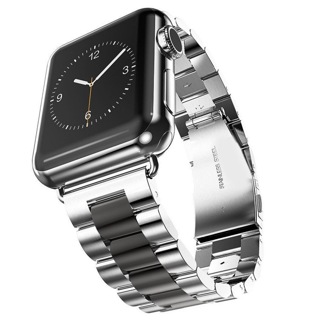 Apple montre bracelet acier inoxydable bracelet iWatch bracelet métal rose 38 40 42 44 sangle boucle apple série 4 3 2 1