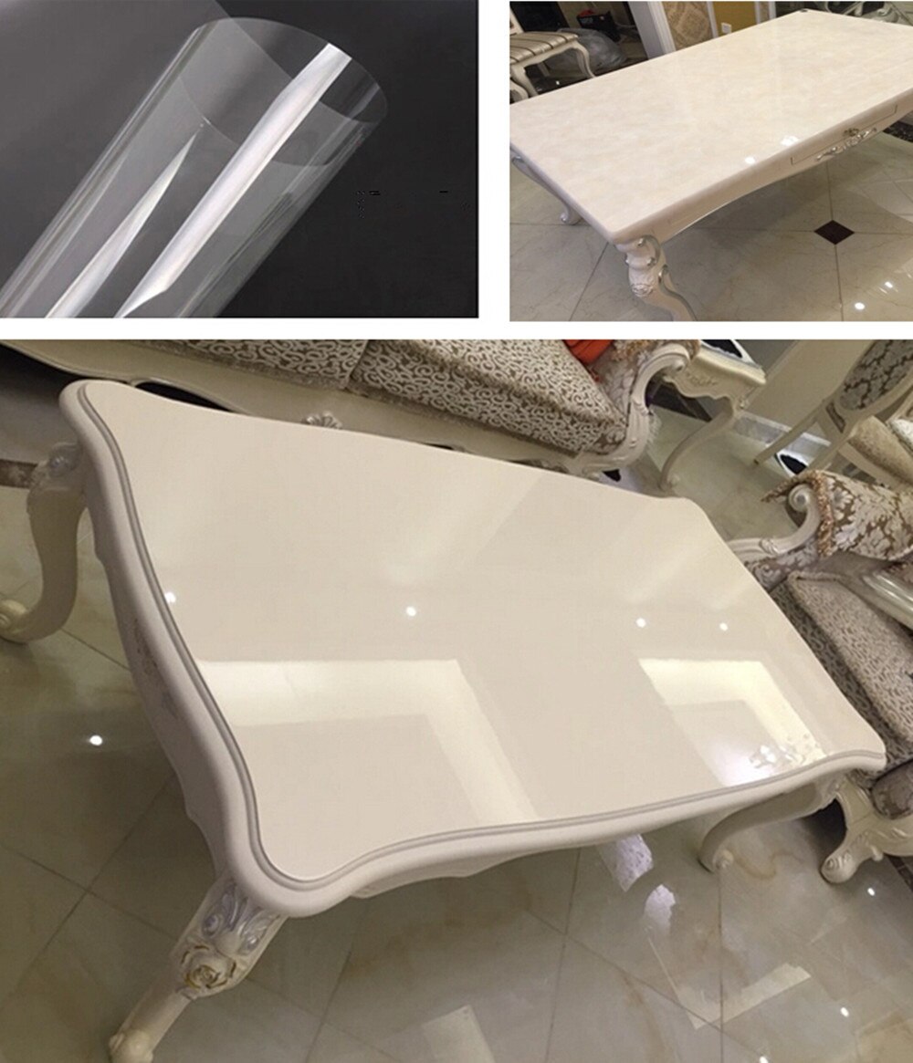 1.52x0.5m Etiqueta Engomada Del Coche Muebles Sólidos Película Pintura Transparente Mesa de Centro Mármol Escritorio Película Protectora Cocina Autoadhesiva