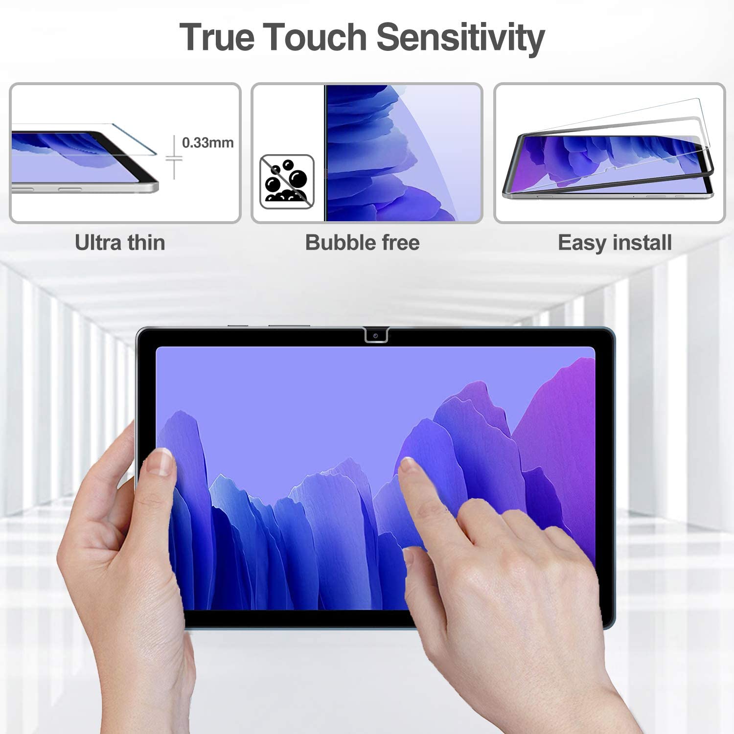 Tempered Glass Screen Protector for Samsung Galaxy Tab A 10.1 SM-T510 S5E 10.5 8" S6 Lite 10.4 P610 S7 11 T870 A7 T500