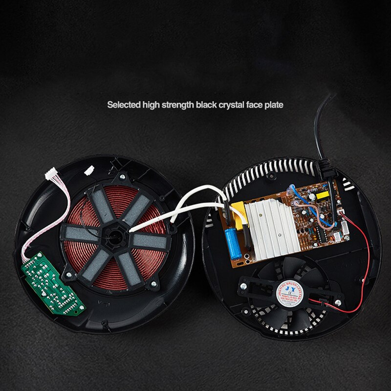 Household Electric Induction Cooker 2000W Waterproof Black Crystal panel hotpot cooktop stove electromagnetic pot oven