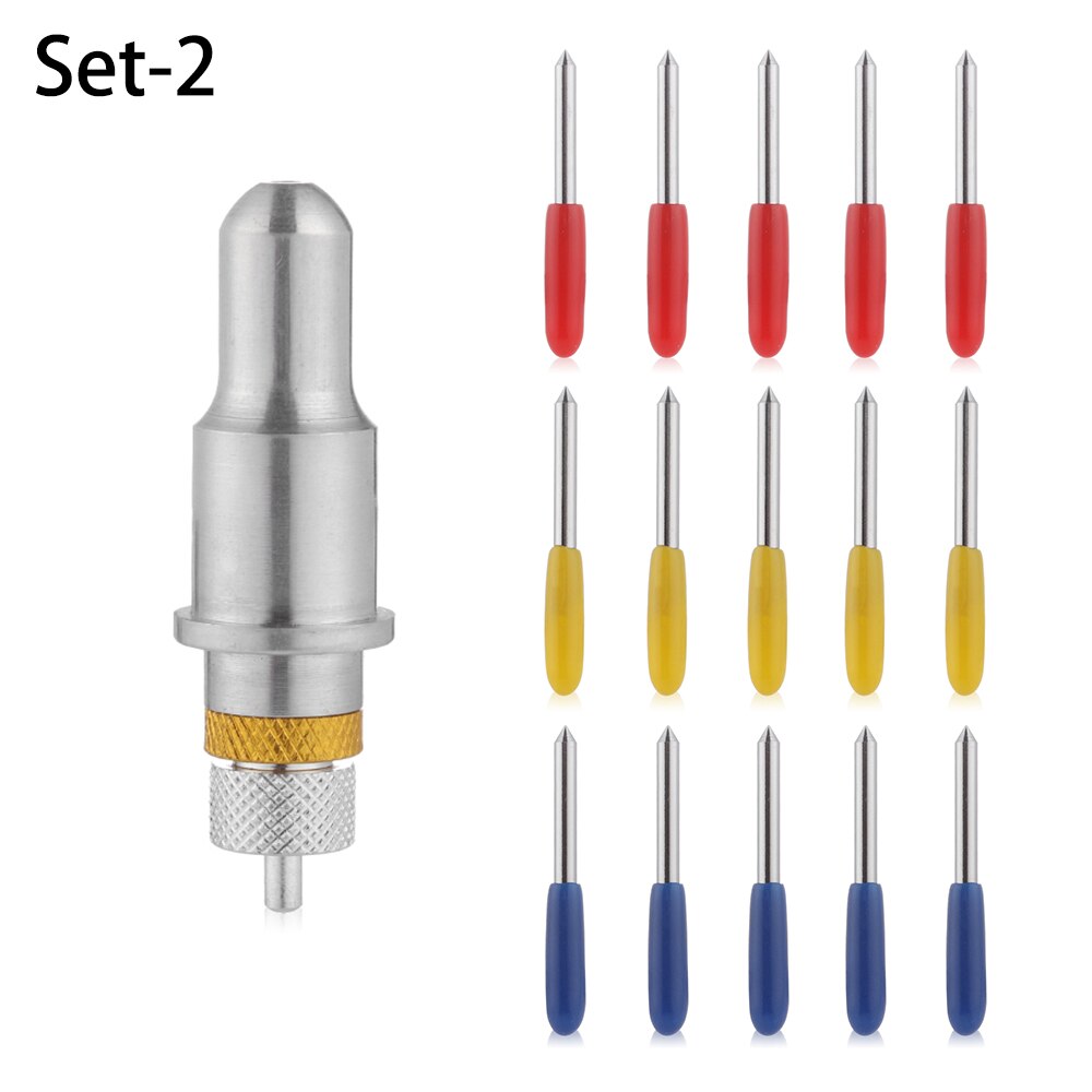 30/45/60 Degree Cutting Plotter Vinyl Cutter Blades Holder For Roland Vinyl Film Router Bit Offset Cricut Machine Accessories: Set-2