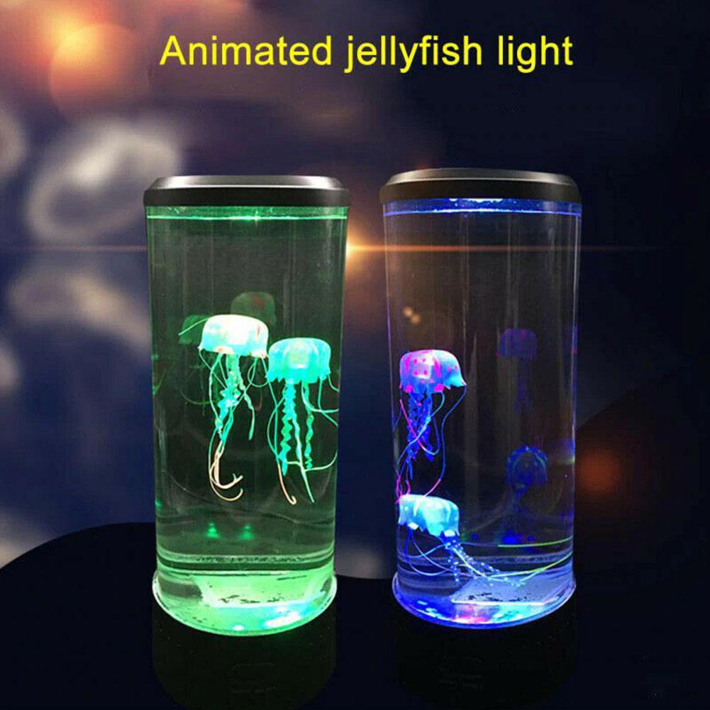 LED Fantasie Quallen Lampe USB Energie/Batterie angetrieben Farbwechsel Quallen Aquarium LED Lampe Entspannende Stimmung Nacht Licht