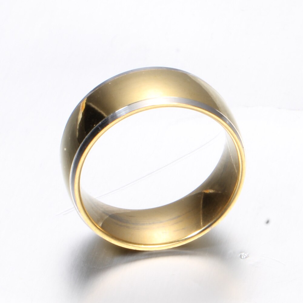 Titanium Stainless Steel Rings For Men Double Side Jewelry