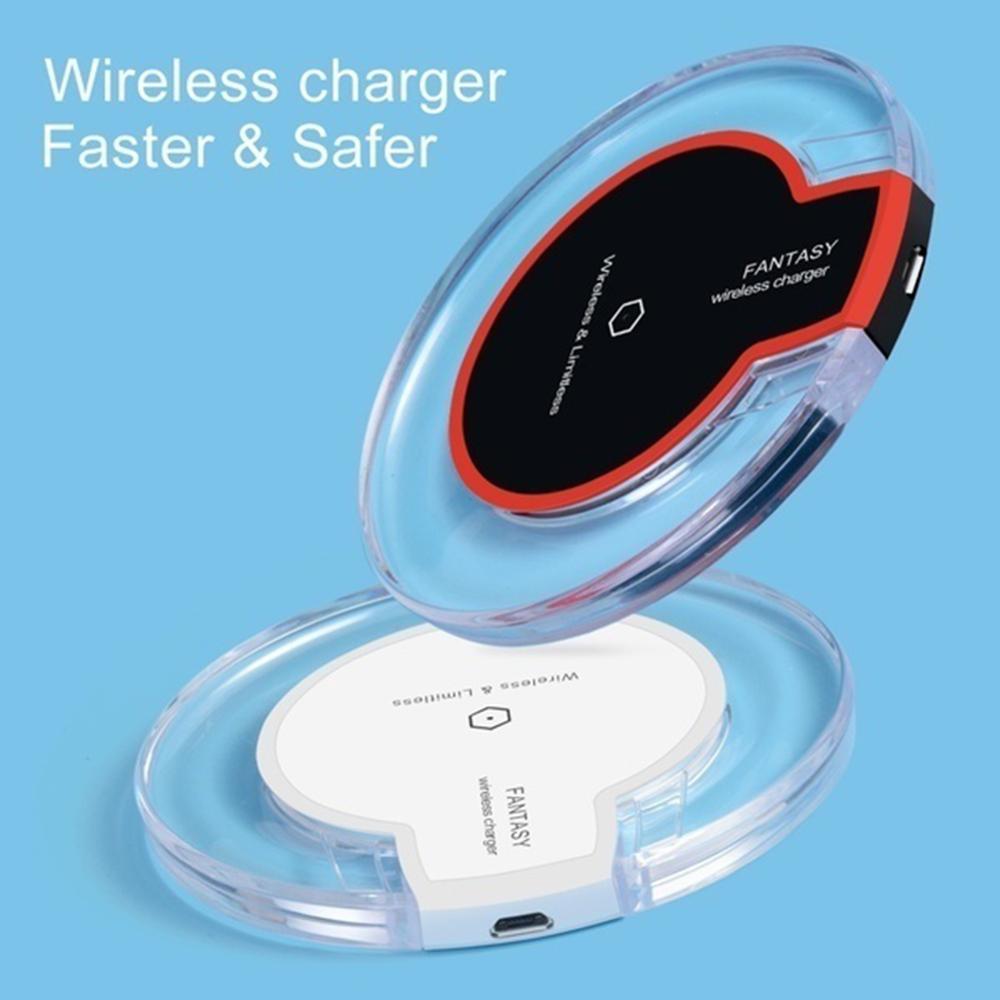 Ultradünnes qi-wireless-ladepad für iphone x und samsung galaxy, universelles qi-wireless-ladegerät für smartphones