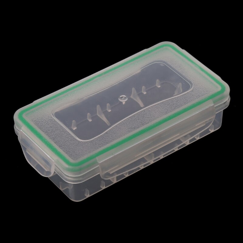 Y4QF Draagbare Hard Plastic Transparante Case Houder Storage Box Voor 2X18650 Batterijen