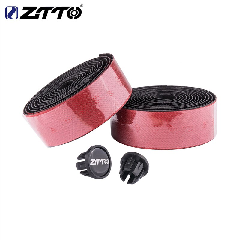 ZTTO nastro antiscivolo per bici da strada EIEIO PU EVA nastri manubrio sfumati ammortizzanti accessori bici: rosso nero
