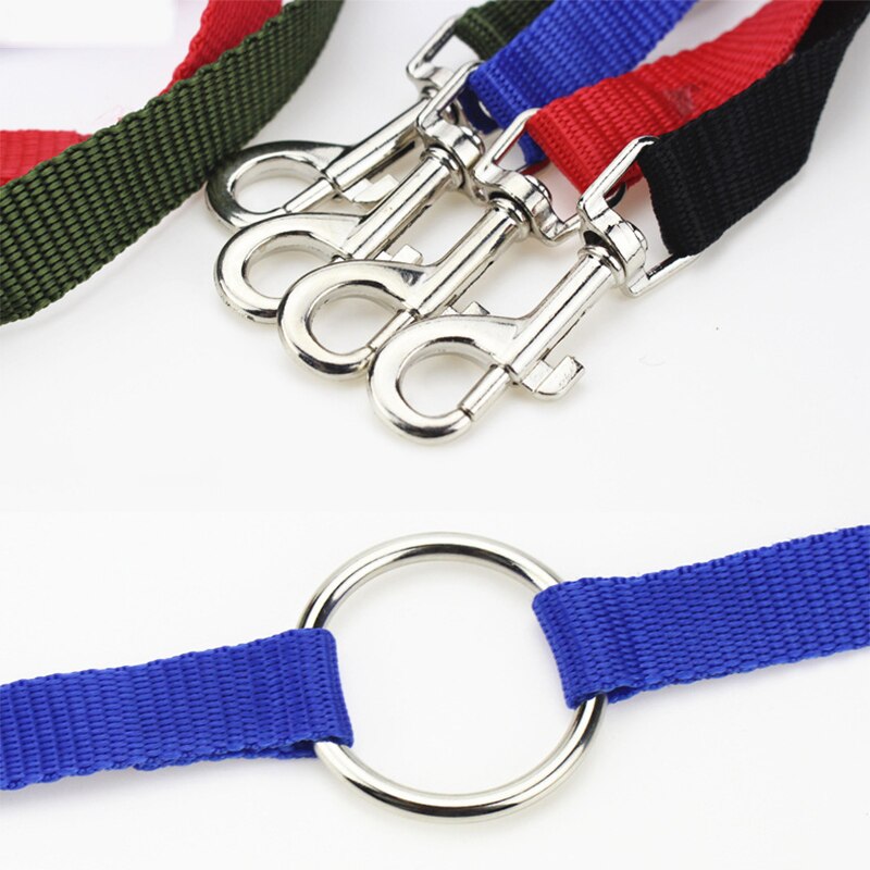Kleur dubbele hondenriem voor twee huisdieren, hondenriem voor honden en katten, nylon riem voor katten, klein, medium, touw hondenriem voor hardlopen en wandelen